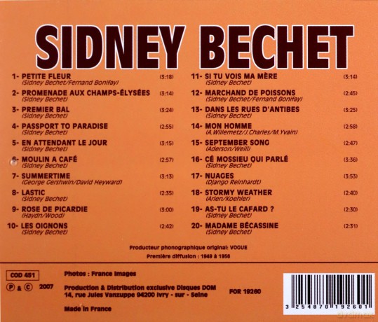 Sidney Bechet: Petite Fleur [CD]