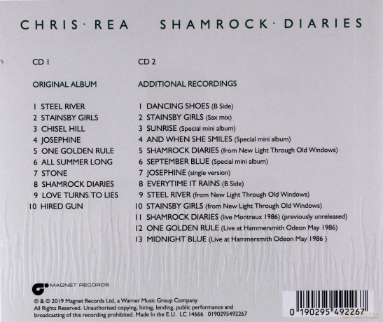 Chris Rea: Shamrock Diaries (Deluxe) [2CD]