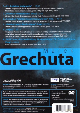 Marek Grechuta vol. 1: Będziesz moją panią [DVD]