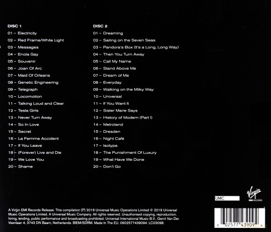 Orchestral Manoeuvres In The Dark: Souvenir [2CD]