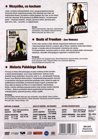 Zew wolności: Historia polskiego rocka / Beats of freedom - Zew wolności / Wszystko co kocham [BOX] [4DVD]