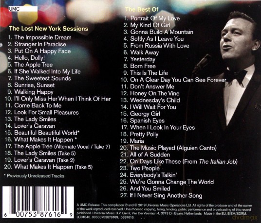 Matt Monro: Stranger In Paradise - The Lost New York Sessions [2CD]