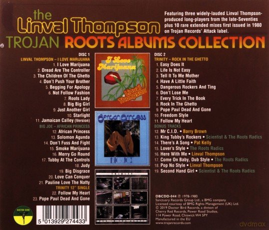 The Linval Thompson Trojan Roots Album Collection (Expanded Edition) [2CD]