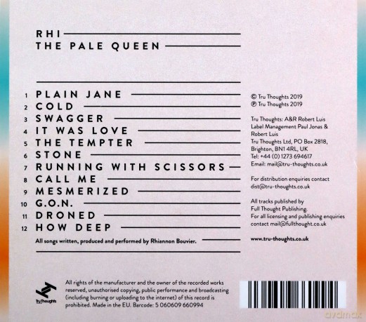 Rhi: The Pale Queen [CD]
