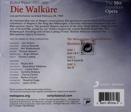 Berislav Klobucar: Wagner: Die Walkure [3CD]
