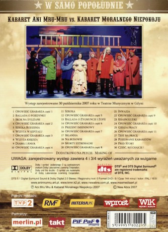 W samo południe - Ani Mru Mru vs. Kabaret Moralnego Niepokoju [DVD]