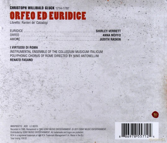 Renato Fasano: Gluck: Orfeo Ed Euridice [2CD]