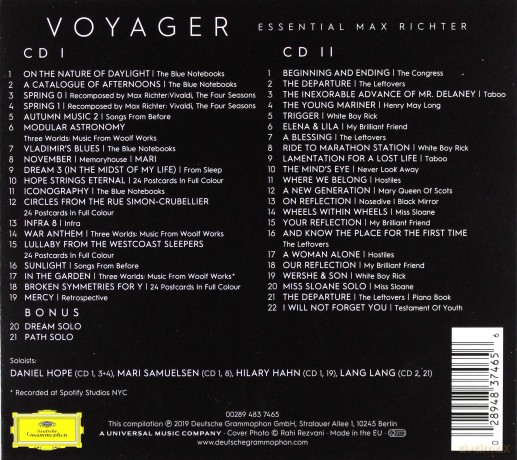 Max Richter: Voyager: Essential Max Richter [2CD]