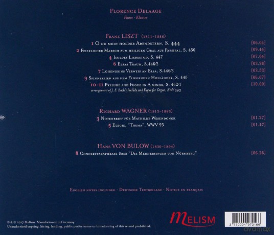 Florence Delaage: Wagner: Transcriptions [CD]