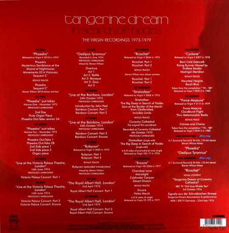 Tangerine Dream: In Search Of Hades - The Virgin Recordings 1973-1979 (Limited) [BOX] [2xBlu-Ray]+[16CD]