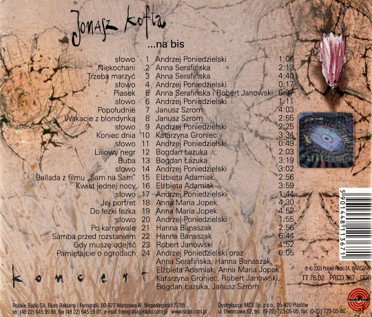 Jonasz Kofta na bis [CD]