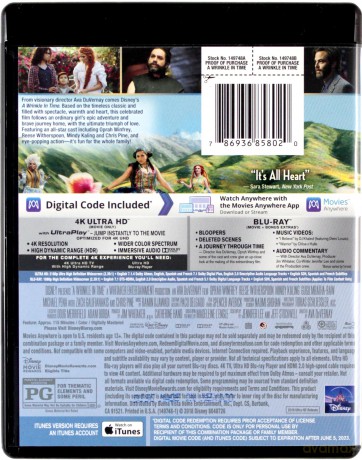 A Wrinkle in Time (Pułapka Czasu) (Disney) [Blu-Ray 4K]+[Blu-Ray]