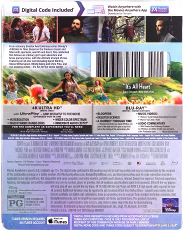 A Wrinkle in Time (Pułapka Czasu) (Disney) [Blu-Ray 4K]+[Blu-Ray]