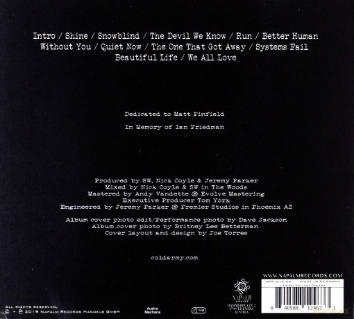 Cold: The Things We Can´t Stop (Limited) (digipack) [CD]