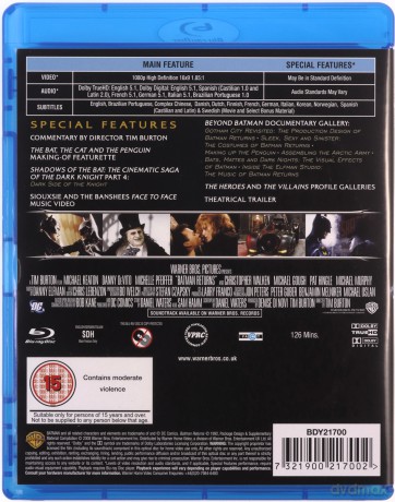 Batman Returns (Powrót Batmana) [Blu-Ray]