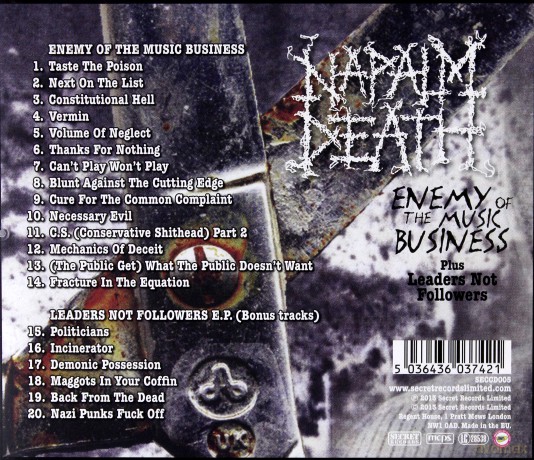 Napalm Death: Enemy Of The Music Business [CD]