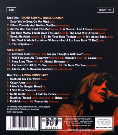 Linda Ronstadt: Hand Sown... Home Grown / Silk Purse / Linda Ronstadt [2CD]