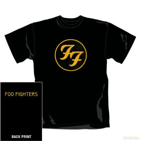 The Foo Fighters: Gold Logo, Black (M) [T-SHIRT]