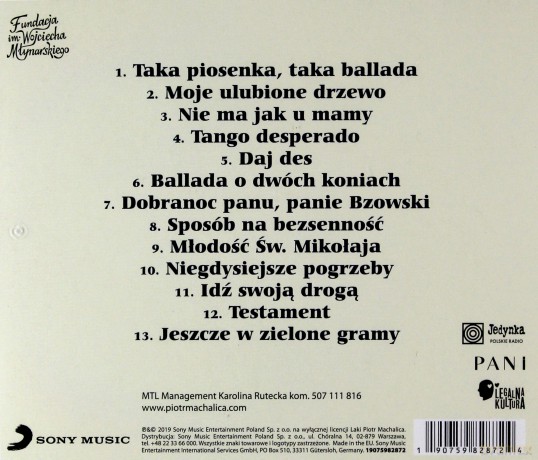 Piotr Machalica: Mój Ulubiony Młynarski [CD]