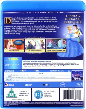 Cinderella (Kopciuszek) (Disney) [Blu-Ray]