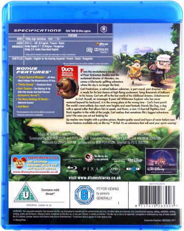 Up (Odlot) (Disney) [Blu-Ray]