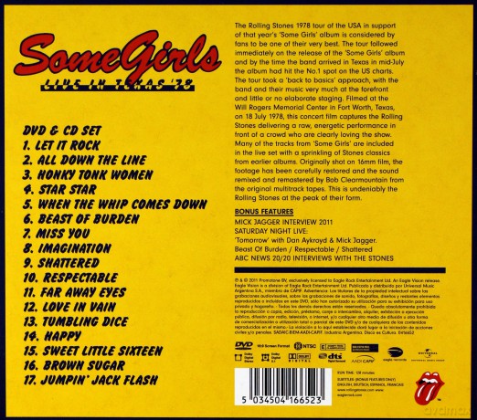 Rolling Stones: Some Girls: Live In Texas '78 [CD]