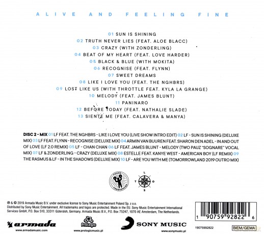 Lost Frequencies: Alive and Feeling Fine [2CD]