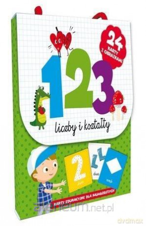 123 Liczby i kształty. Karty edukacyjne dla najmłodszych - praca zbiorowa [KSIĄŻKA]