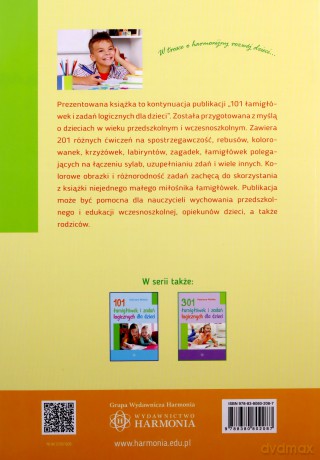 201 łamigłówek i zadań logicznych dla dzieci - Jan Ekier [KSIĄŻKA]