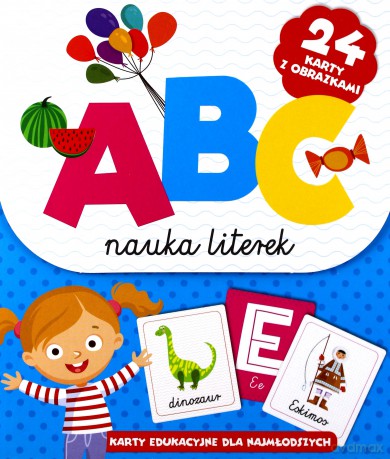 ABC Nauka literek. Karty edu. dla najmłodszych [KSIĄŻKA]