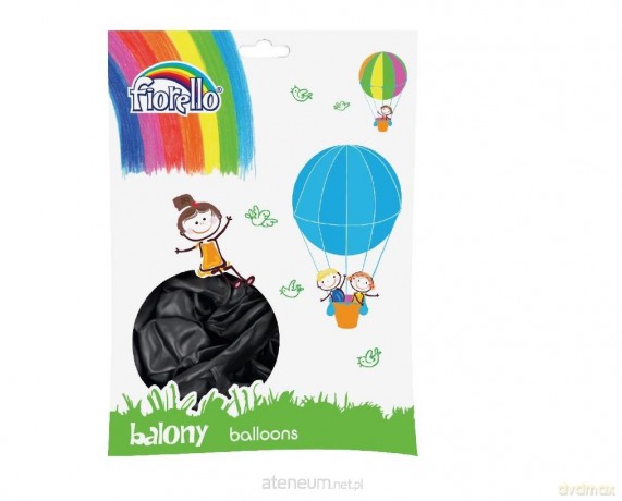 Balony Metal 12 czarny (100 szt)