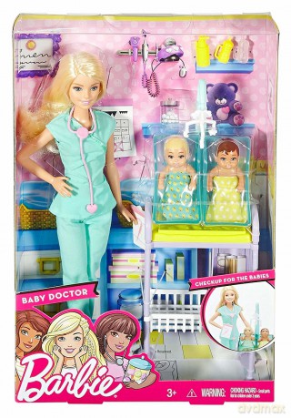 Barbie Kariera. Lekarz Pediatra z akcesoriami