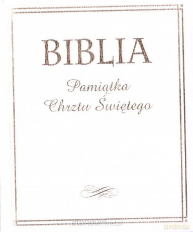 Biblia. Pamiątka Chrztu Świętego (złocona) [KSIĄŻKA]