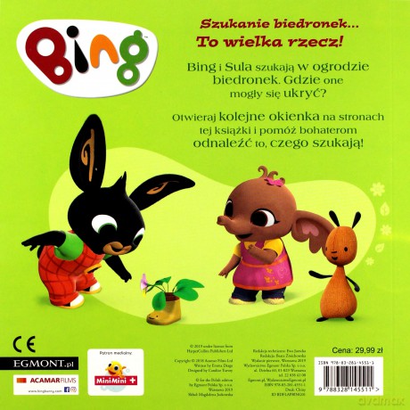 Bing w ogrodzie. Książka z otwieranymi okienkami - Emma Drage [KSIĄŻKA]