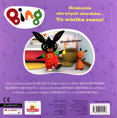 Bing. Pada deszcz. Książka z otwieranymi okienkami - Stella Gurney [KSIĄŻKA]