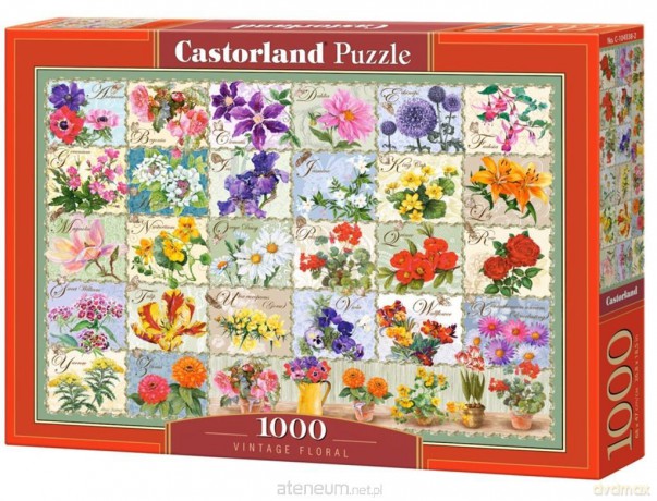 CASTORLAND 1000 el. Vintage Floral [PUZZLE]