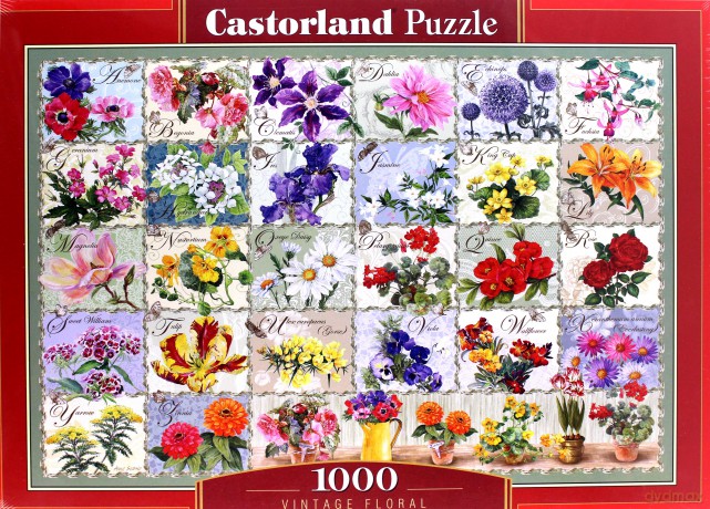 CASTORLAND 1000 el. Vintage Floral [PUZZLE]