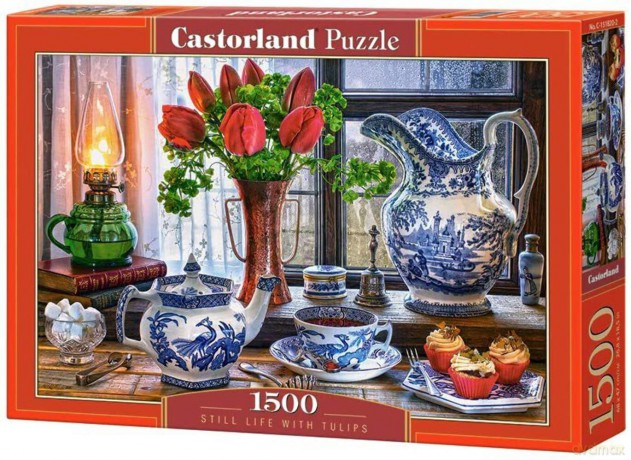 CASTORLAND 1500 el. Still Life with Tulips [PUZZLE]