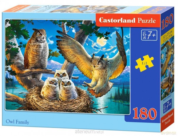 CASTORLAND 180 el. Owl Family [PUZZLE]