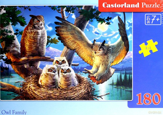 CASTORLAND 180 el. Owl Family [PUZZLE]