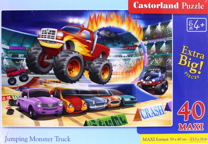 CASTORLAND 40 el. maxi - Jumping Monster Truck [PUZZLE]
