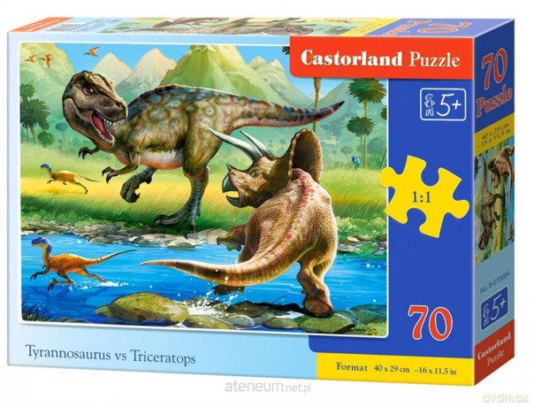 CASTORLAND 70 el. Tyrannosaurus vs Triceratops [PUZZLE]