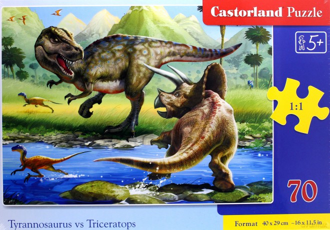 CASTORLAND 70 el. Tyrannosaurus vs Triceratops [PUZZLE]