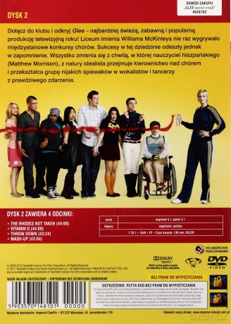 Glee sezon 1 Dysk 2 [DVD] 