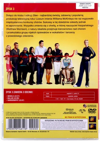 Glee sezon 1 Dysk 3 [DVD] 