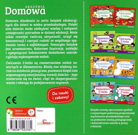 Domowa Akademia. Ćwiczenia 2-latka - Elżbieta Pietruczuk-Bogucka, Wojciech Stachyra [KSIĄŻKA]