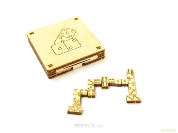 Drewniana gra podróżna 3D Domino [GRA]