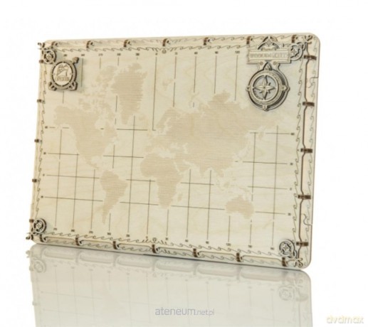Drewniane puzzle 3D Ekspedycyjna mapa Świata [PUZZLE]