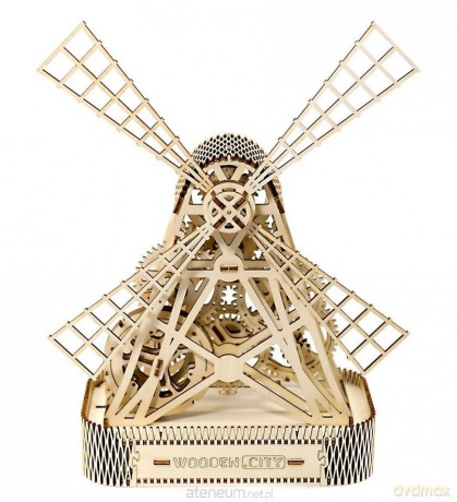 Drewniane puzzle 3D Wiatrak [PUZZLE]