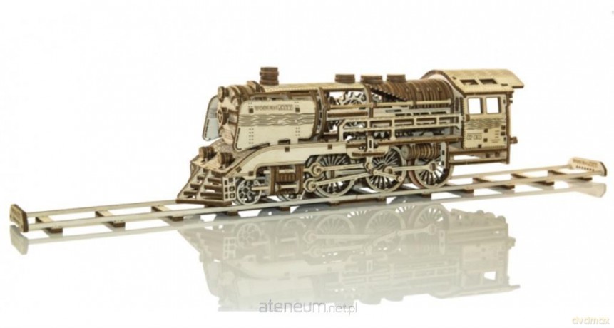 Drewniane puzzle 3D Wooden Express + tory kolejowe [PUZZLE]